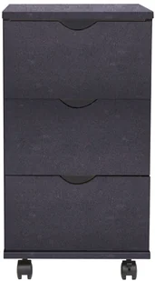 vidaXL Szafka z szufladami 33 x 45 x 60 cm czarna 245726 - Szafy biurowe - miniaturka - grafika 4