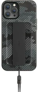 Uniq etui Heldro iPhone 12/12 Pro 6,1" czarny moro/charcoal camo Antimicrobial - Etui i futerały do telefonów - miniaturka - grafika 2