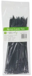 Techly Opaski nylonowe Techly zaciskowe 140x3,5mm, 100 szt., czarne 306394 - Pozostałe akcesoria sieciowe - miniaturka - grafika 5