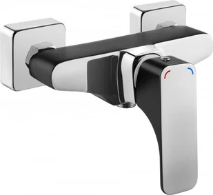 Deante Bateria HIACYNT chrom-czarny natryskowa bez kompletu natryskowego - Baterie wannowe i prysznicowe - miniaturka - grafika 4