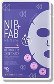 Maseczki do twarzy - Nip+Fab Nip + Fab Retinol Fix | Maseczka Tkaninowa do Twarzy z Retinolem | Woda Kokosowa | Szarotka Alpejska | Nawilżająca Żelowa Maseczka do Twarzy | Zmniejszone Pory | 25 ml - miniaturka - grafika 1
