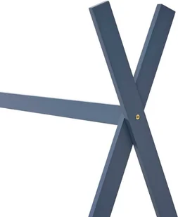 vidaXL Rama łóżka dziecięcego, szara, lite drewno sosnowe, 70 x 140 cm vidaXL - Łóżka dla dzieci i młodzieży - miniaturka - grafika 6