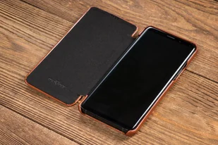 moVear Etui Samsung S9+ Brązowa SKÓRA Futerał Galaxy G965F SGS9PS0S0BKVBR - Etui i futerały do telefonów - miniaturka - grafika 7