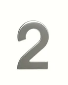 Numery na dom - Numer domu ze stali nierdzewnej 2, 2D płaski - miniaturka - grafika 1