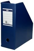 Pojemniki biurowe - BANTEX Pojemnik czasopisma 110mm granatowy składany BX1272 - miniaturka - grafika 1