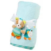 Koce i narzuty dla dzieci - Fehn Kocyk z maskotką, Lisek, z kolekcji: Śpiący Las 71443 - miniaturka - grafika 1