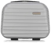 Kosmetyczki, organizery i kuferki - Wittchen Kuferek 56-3A-314 szary 56-3A-314-01 - miniaturka - grafika 1