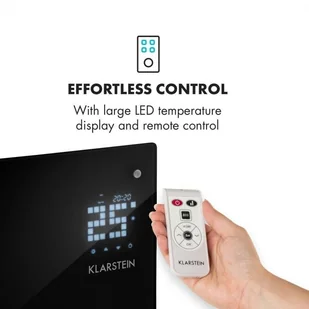 Klarstein Klarstein Bornholm Curved Ambient grzejnik konwekcyjny 1000/2000W czarny ACO7-Bornholm CrV - Ogrzewanie przenośne - miniaturka - grafika 6