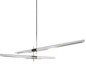 Lampy sufitowe - Step into design Lampy wiszące 189cm Step into design Dragonfly duo biało-chromowane ST-5338B-4 - miniaturka - grafika 1