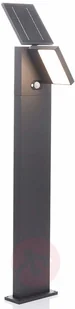 Lampenwelt com Solarny słupek ogrodowy LED Silvan, czujnik,100 cm - Lampy ogrodowe - miniaturka - grafika 3