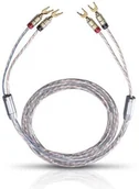 Kable - Oehlbach OEHLBACH Twin Mix One wysokiej jakości przewód głośnik zestaw (posrebrzane Złącze 2 X 3,0 MM, buty z kablem) przezroczysta 3 m 4003635107133 - miniaturka - grafika 1