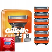 Maszynki do golenia i wkłady - Gillette 6x FUSION5 ostrza wkłady Oryginał +gratis - miniaturka - grafika 1