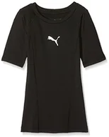 Akcesoria turystyczne - Puma ligi Base Layer Tee SS Jr chłopcy T-Shirt, czarny, 152 655919 03 - miniaturka - grafika 1