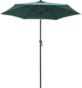 Parasole ogrodowe - vidaXL Parasol, zielony, 200 x 211 cm, aluminium vidaXL - miniaturka - grafika 1