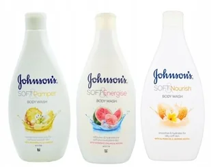 Johnson's Soft zestaw żeli pod prysznic 3 x 400 ml - Kosmetyki do kąpieli - miniaturka - grafika 2