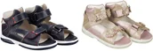 Buty dla dziewczynek - MEMO Średnio wysokie sandały BUTY profilaktyczne z podeszwą diagnostyczną (MONACO) - miniaturka - grafika 1