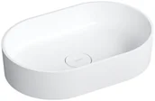 Umywalki - Omnires Ovo M+ Umywalka nablatowa 55x36 cm biały mat OVOUNBM - miniaturka - grafika 1
