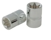 Akcesoria do elektronarzędzi - KS Tools KS-Tools 918.3975 Chrome 3/8 + TX-E-klucz nasadowy, E8 918.3975 - miniaturka - grafika 1