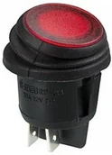 Podzespoły elektroniczne - Velleman Włącznik tablicowy kołyskowy ILLUMINATED ROCKER SWITCH - RED LED 12V- 2P/ON-OFF R13244BR/LED - miniaturka - grafika 1