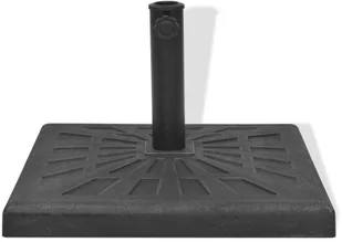 vidaXL Podstawa do parasola, kwadratowa, czarna, 19 kg, żywica - Parasole ogrodowe - miniaturka - grafika 3