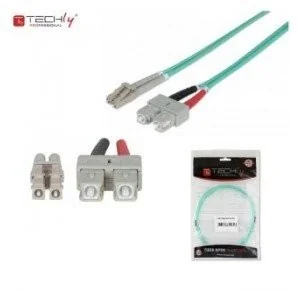 Techly Światłowód krosowy TechlyPro LC-SC duplex 50/125 OM3, MM 2m 302716 - Kable światłowodowe - miniaturka - grafika 2