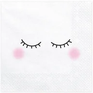 Dekoracje i nakrycia stołu na imprezę - Party Deco Serwetki Buźka - 33 cm - 20 szt. SP33-70 - miniaturka - grafika 1