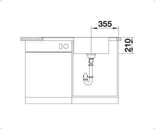 Blanco Andano XL 6 S-IF Compact Prawa z kor InFino 523001 - Zlewozmywaki - miniaturka - grafika 8