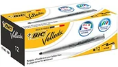 Markery permanentne - BIC Whiteboard Marker Velleda 1741, końcówka okrągła, grubość 2.0 MM, pudełko linii po 12 sztuki, czarny 1199174109 - miniaturka - grafika 1