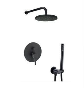 Paffoni Light zestaw natryskowy podtynkowy deszczownica 225 czarny mat LIG015ZSC2A.NO - Baterie podtynkowe - miniaturka - grafika 2