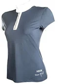 Koszulki jeździeckie - HKM mężczyzn turniej koszulka Crystal, niebieski, XS 573854 - miniaturka - grafika 1