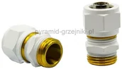 Akcesoria grzewcze - Varioterm Złączka zaciskowa GZ x 1/2 - biały Pex - alu-pex R187MX048-06 - miniaturka - grafika 1