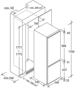 Candy BCBF174FT - Lodówki do zabudowy - miniaturka - grafika 2