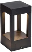 Lampy ogrodowe - Abigali Stojąca LAMPA ogrodowa QUBE ABIGALI-GLQ200WW 5W Abigali metalowa OPRAWA outdoor LED 5W 3000K zewnętrzna IP65 czarna ABIGALI-GLQ200WW 5W - miniaturka - grafika 1