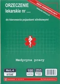 Druki akcydensowe - Firma krajewski Orzeczenie lekarskie [Mz/L-5] wzór 2019 Mz/L-5 - miniaturka - grafika 1