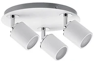 Lampy sufitowe - Paulmann 66719 Spotlight Tube IP44 barbakanie Max 3 X w GU10 230 V Metal 667.19 lampa sufitowa lampa LED reflektor lampa sufitowa chrom biały/ 66719 - miniaturka - grafika 1