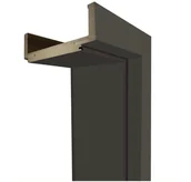 Ościeżnice - Voster Ościeżnica REGULOWANA do skrzydeł bezprzylgowych 90 Prawa Grafit mat 140 - 180 mm - miniaturka - grafika 1