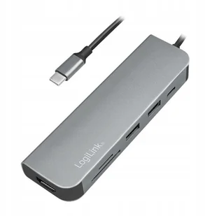 Logilink Hub Wielofiunkcyjny USB-C Czytnik kart HDMI PD - Adaptery i przejściówki - miniaturka - grafika 4