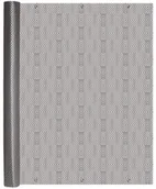 Ogrodzenia - Osłona balkonowa oczkowana 1x25 m technorattan beżowe romby - miniaturka - grafika 1