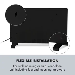 Klarstein Klarstein Norderney Grzejnik konwekcyjny termostat timer 2000 W 30 m kolor czarny ACO14-Norderney2000B - Ogrzewanie przenośne Klarstein Klarstein Norderney Grzejnik konwekcyjny termostat timer 2000 W 30 m kolor czarny ACO14-Norderney2000B - Ogrzewanie przenośne - miniaturka - grafika 6
