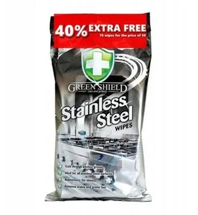 Green Shield Chusteczki do czyszczenia stali 70szt - Ściereczki, gąbki, czyściki - miniaturka - grafika 2