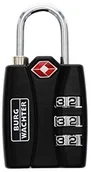 Kłódki - Burg Wächter Burg-Wächter regulowana TSA zamek szyfrowy zabezpieczeń w połączeniu z wyświetlaniem, grubość 3,5 MM do prasowania, 3 zahlenrollen, TSA 78 30 SB, czarna 32991 - miniaturka - grafika 1