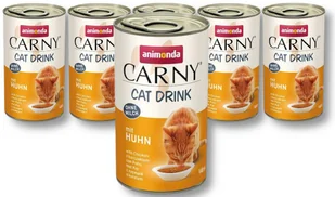 Animonda Carny Cat Drink Kurczak 3x140ml + Carny Cat Drink Tuńczyk 3x140ml - Mokra karma dla kotów - miniaturka - grafika 2