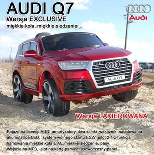 Oryginalne Audi Q7 W Najlepszej Wersji, Lakier/ 2188 - Pojazdy elektryczne dla dzieci - miniaturka - grafika 3