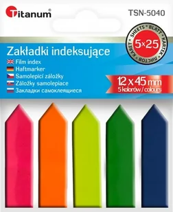 Hasta Zakladka Ind 12x45/25k 5kol Fluo Tsn-5040 Pbh - Zakładki do książek - miniaturka - grafika 2