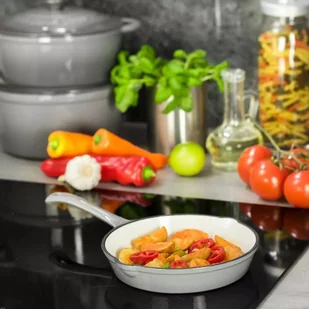 Kinghoff Lumarko Patelnia Żeliwna Emaliowana 20cm Kh-1518! KH-1518 - Patelnie - miniaturka - grafika 2