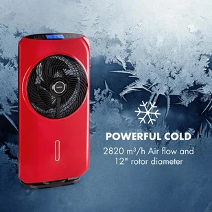 Klarstein Cool Tropic wentylator stojący z nawilżaczem powietrza 48W 2820m/h czerwony VTSA5-Cool Tropic RD - Klimatory - miniaturka - grafika 5
