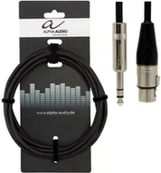 Kable - Alpha Audio Alpha przewód audio 190718 Pro Line symetryczne połączenia audio (3 m, jack stereo na XLR) 190718 - miniaturka - grafika 1