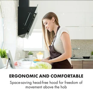 Klarstein Mirage 60 Czarny (CGCH3-Mirage-60) - Okapy kuchenne - miniaturka - grafika 7