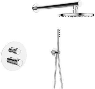 Laveo Laveo Pretto bateria natryskowa podtynkowa ścienna bez zestawu natryskowego chrom BAO 001P BAO 001P - Baterie podtynkowe - miniaturka - grafika 3