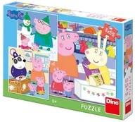 Puzzle - Dino puzzle Świnka Peppa Wesołe popołudnie 3x55 elementów - miniaturka - grafika 1